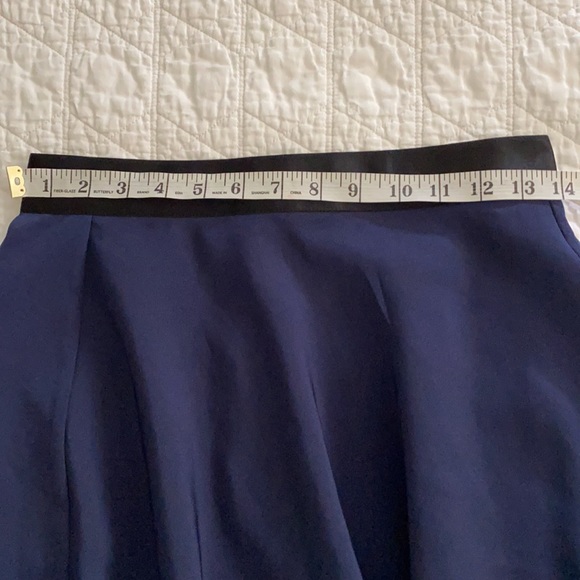 3.1 Phillip Lim Navy Blue Asymmetrical Skirt - Picture 8 of 9